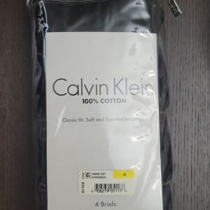 Calvin Klein Black 4-Pack Cotton Briefs